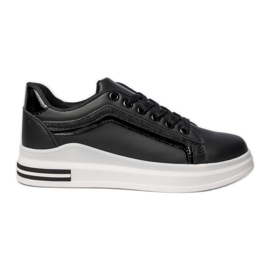 Zapatillas de deporte deportivo negro femenino Zapatillas de deporte deportivo negro femenino