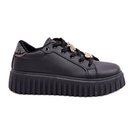 Zapatillas de deporte para mujeres con alfileres negros Zapatillas de deporte para mujeres con alfileres negros