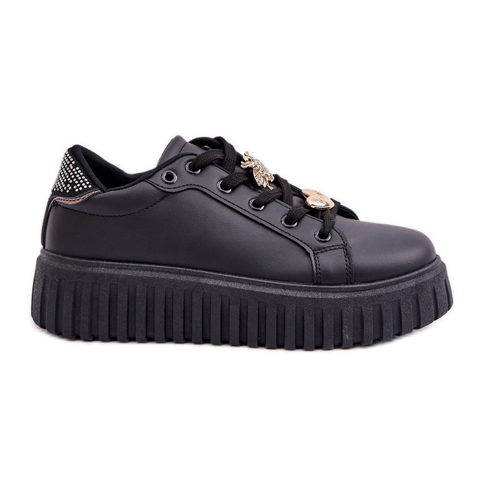 Zapatillas de deporte para mujeres con alfileres negros