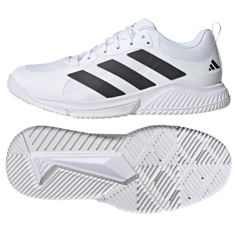 ADIDAS Court Team 2.0 HR1239 Zapatos de voleibol blanco