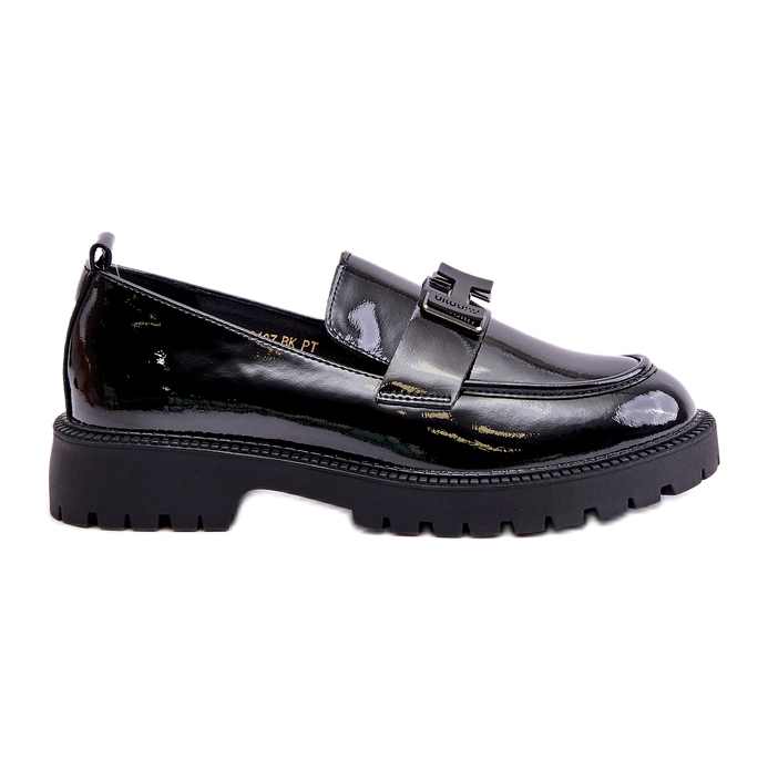 Mocasines Mujer Charol Vinceza 62187 Negro