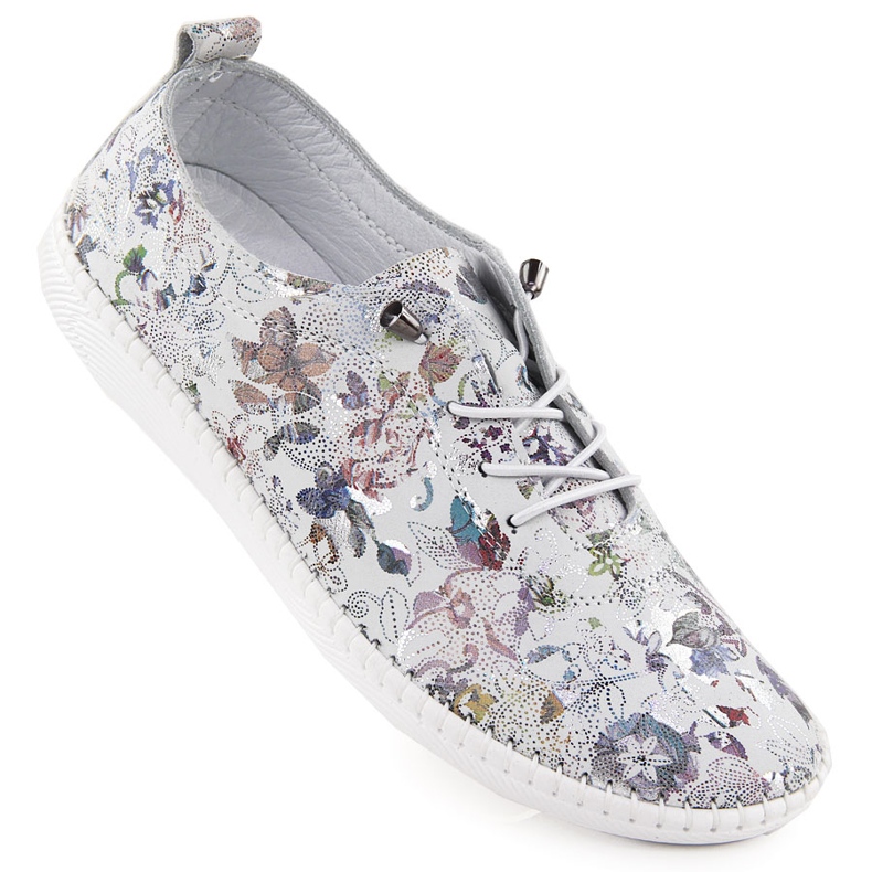 Zapatos de cuero para mujeres con flores blancas T.Sokolski 2023 FL blanco Zapatos de cuero para mujeres con flores blancas T.Sokolski 2023 FL blanco