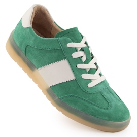 Zapatos de cuero para mujeres en Gree Green Filippo 6770 verde