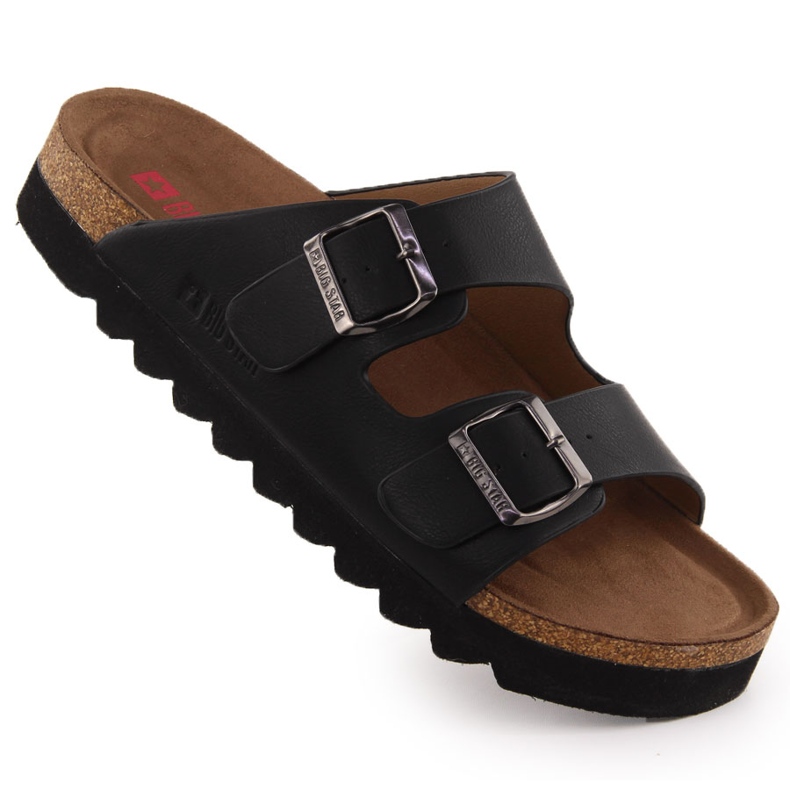 Flip Flip Flip Flip ajustables para hebillas negras Big Star NN174531 negro Flip Flip Flip Flip ajustables para hebillas negras Big Star NN174531 negro