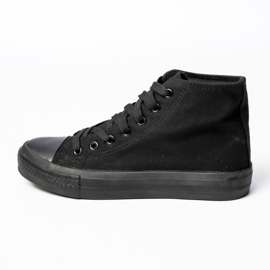 Zapatillas de deporte clásico de mujeres negras negro