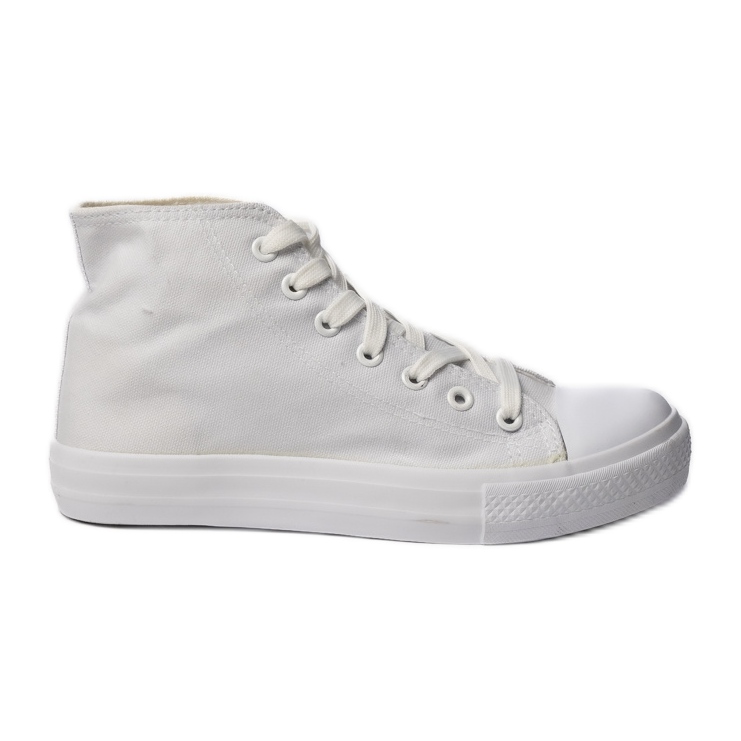 Zapatillas de deporte clásico de mujeres blancas blanco
