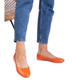 Bailarinas de barnizados naranja