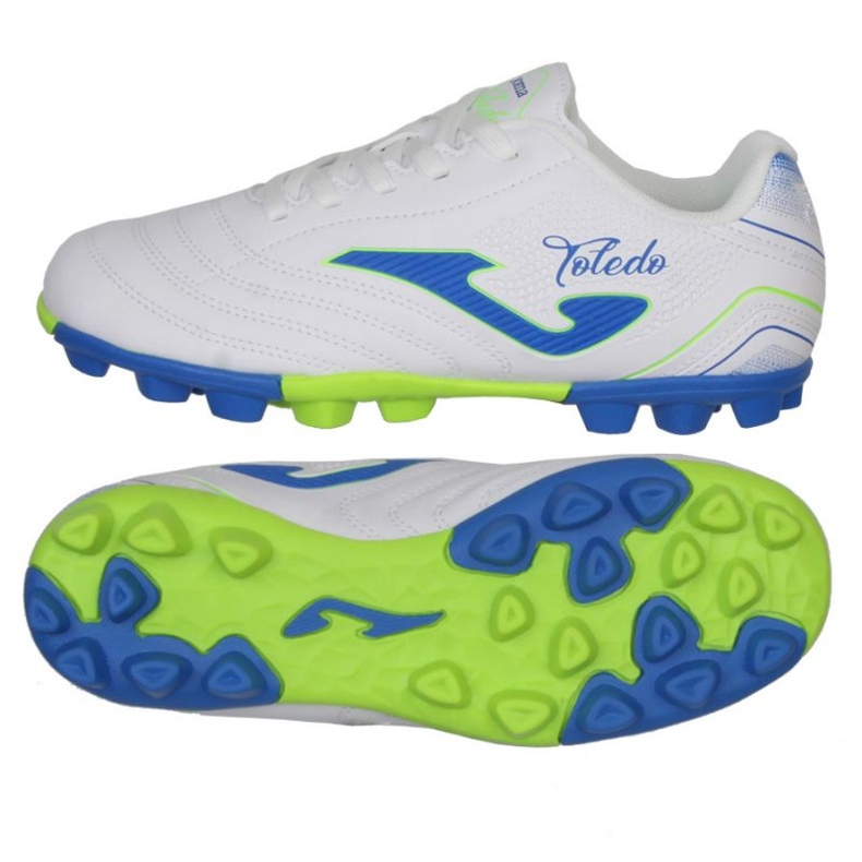 Joma Toledo 2402 FG TOJW2402HG Zapatos de fútbol blanco