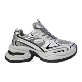 Zapatillas de deporte deportivo femenino gris-silver