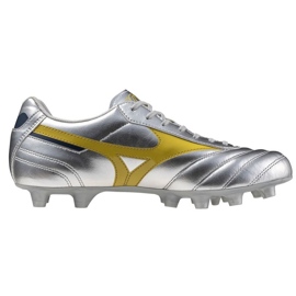 Mizuno Morelia II Club FG P1GA251604 Zapatos de fútbol plata