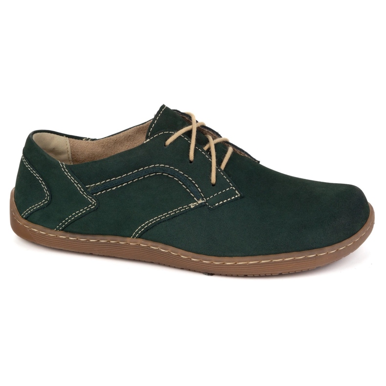 Olivier Zapatos de cuero minimalista de mujeres descalzos 1082 Nubuk verde oscuro Olivier Zapatos de cuero minimalista de mujeres descalzos 1082 Nubuk verde oscuro