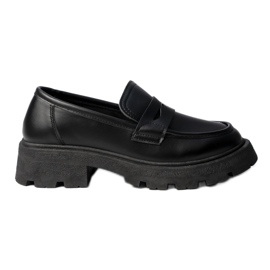 Mujeres a través de Giulia Nero Loafers negro