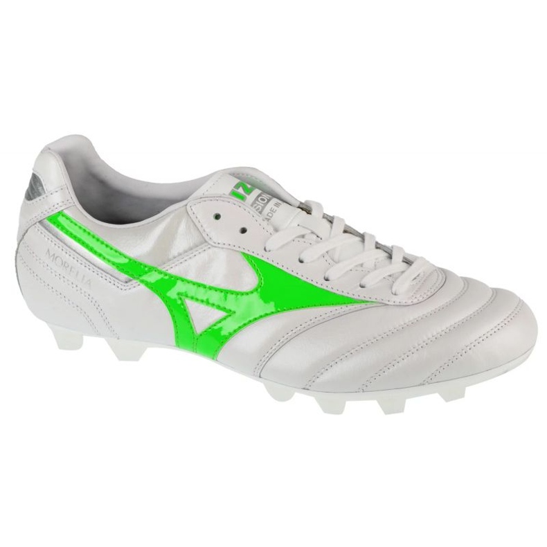 Mizuno Morelia II Japón FG P1GA250137 Zapatos de fútbol blanco