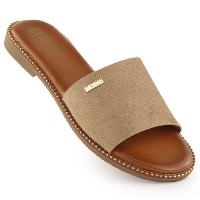 Zapatillas femeninas Big Star RR274619 beige