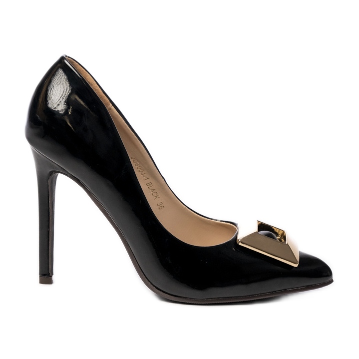 Bombas negras de prestigio de mujeres negro