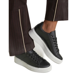 Zapatillas de deporte femeninas lunes todo negro