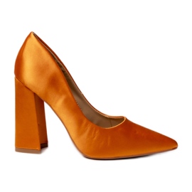 Bombas de lima para mujeres naranja