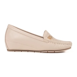 Goodin Zapatos beige para mujeres con una cuña oculta Goodin Zapatos beige para mujeres con una cuña oculta