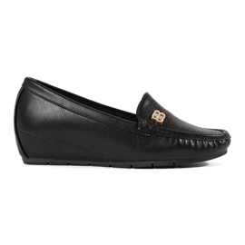 Goodin Zapatos de mujeres negras con una cuña oculta negro