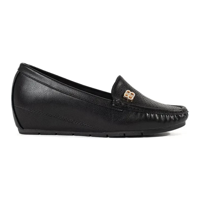 Goodin Zapatos de mujeres negras con una cuña oculta negro Goodin Zapatos de mujeres negras con una cuña oculta negro