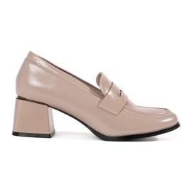 Goodin Zapatos beige con tacones altos