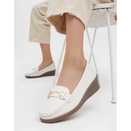 Mocasines blancos de velora de mujeres Mocasines blancos de velora de mujeres