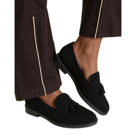Mocasines negros para mujeres