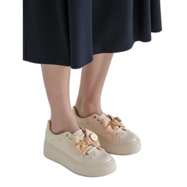 Zapatillas de deporte femenino beige