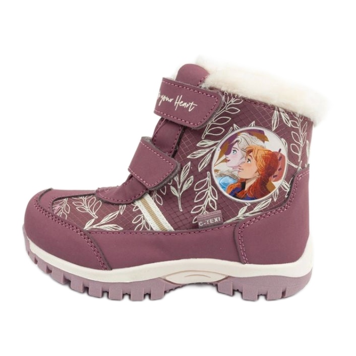 Zapatos, botas de nieve cerda fz011737 rosa violeta