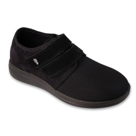 Zapatos de hombre Dr.ORTO Befado con velcro, pu 074M004, negro