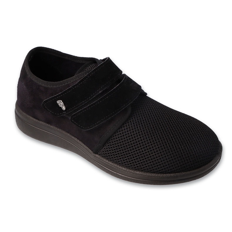 Zapatos de hombre Dr.ORTO Befado con velcro, pu 074M004, negro