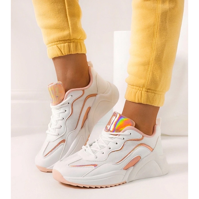 D/GMR Zapatillas holográficas blancas Ingram blanco