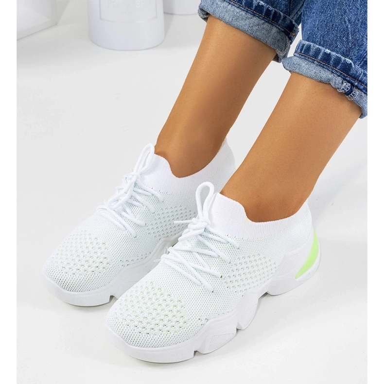 D/GMR Deportivas Daniela blancas y verdes deportivas blanco D/GMR Deportivas Daniela blancas y verdes deportivas blanco