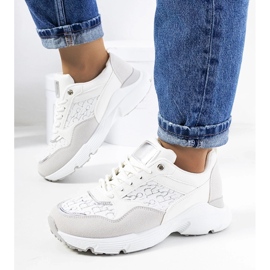 D/GMR Deportivas blancas de mujer Viale gris D/GMR Deportivas blancas de mujer Viale gris