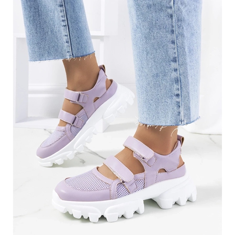 D/GMR Zapatillas moradas en el único enorme djurs violeta