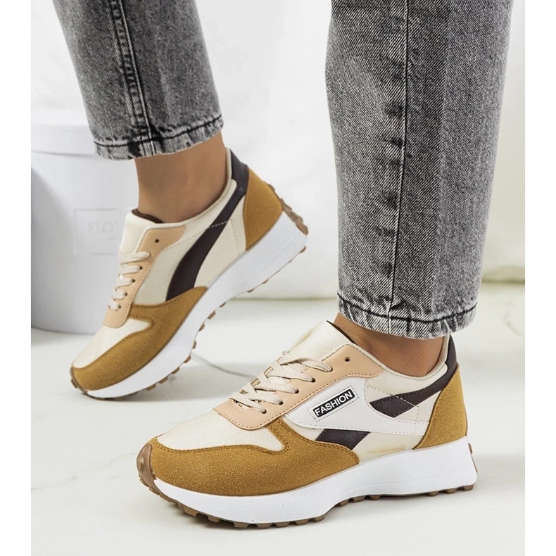 D/GMR Deportivas de mujer Onorato marrones beige