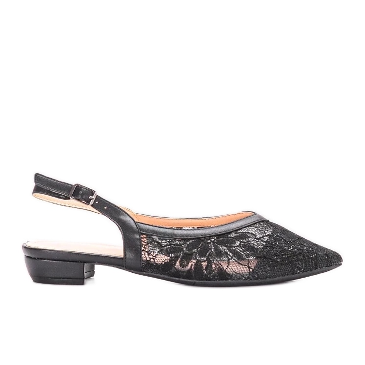 D/GMR Bailarinas de encaje negras de Marlioz negro D/GMR Bailarinas de encaje negras de Marlioz negro