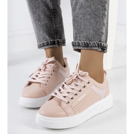 D/GMR Zapatillas rosas con suela gruesa de Luisiana rosado