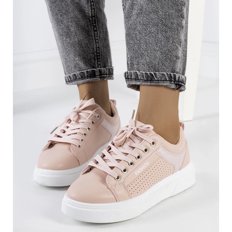D/GMR Zapatillas rosas con suela gruesa de Luisiana rosado