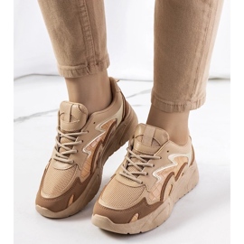 D/GMR Deportivas marrones Brito beige