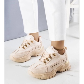 D/GMR Zapatillas Mindy beige D/GMR Zapatillas Mindy beige