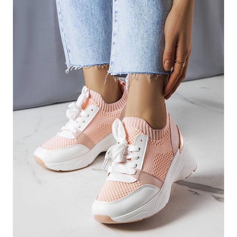 D/GMR Zapatillas rosas con cuña de Ann rosado