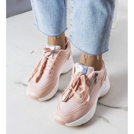 D/GMR zapatillas Stacey rosas con cuña rosado
