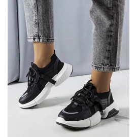 D/GMR Zapatillas estilo calcetín Peggy negras negro