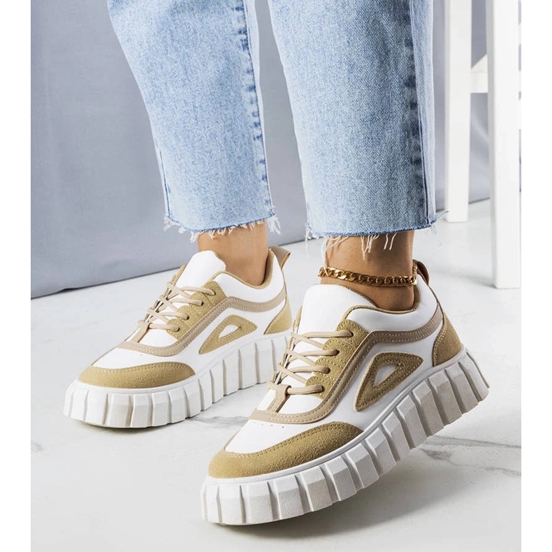 D/GMR Zapatillas beige con plataforma de Robyn