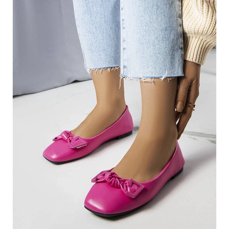 D/GMR Bailarinas rosas con lazo de Tabitha rosado D/GMR Bailarinas rosas con lazo de Tabitha rosado