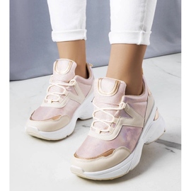 D/GMR Zapatillas rosas con inserciones metálicas de Ruais rosado