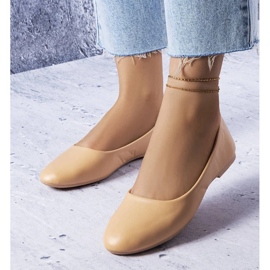 D/GMR Bailarinas beige con plantilla de piel de Truchon