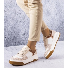 D/GMR Zapatillas marrones decoradas con el monograma Grandbois marrón