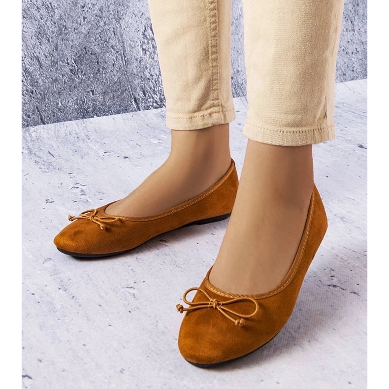 D/GMR Bailarinas marrones con lazo Chandonnet marrón D/GMR Bailarinas marrones con lazo Chandonnet marrón